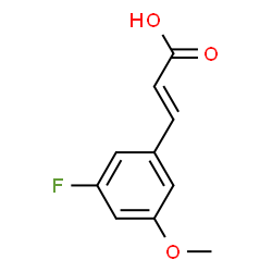 3-(3-FLUORO-5-METHOXYPHENYL)PROP-2-ENOIC ACID Structure