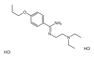 2-[amino-(4-propoxyphenyl)methylidene]azaniumylethyl-diethylazanium,dichloride Structure