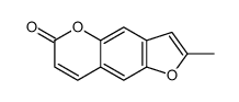 2-methylfuro[2,3-g]chromen-6-one结构式