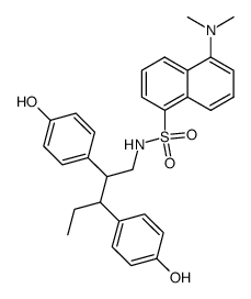 1-Dansylamino-2.3-di-(p-hydroxyphenyl)pentan结构式