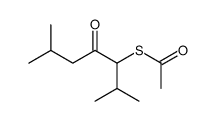 S-(2,6-dimethyl-4-oxoheptan-3-yl) ethanethioate结构式