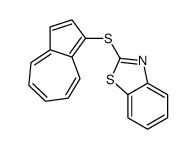 2-azulen-1-ylsulfanyl-1,3-benzothiazole结构式