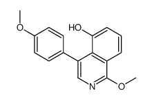 1-methoxy-4-(4-methoxyphenyl)isoquinolin-5-ol Structure