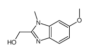 1H-Benzimidazole-2-methanol,6-methoxy-1-methyl-(9CI) structure