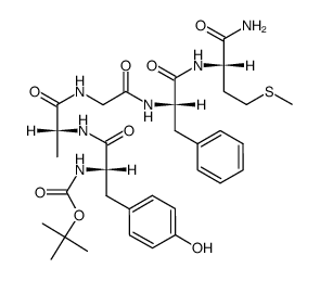 Boc Tyr D.Ala Gly Phe Met NH2 Structure