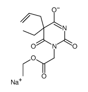 sodium,ethyl 2-(5-ethyl-2,4,6-trioxo-5-prop-2-enylpyrimidin-3-id-1-yl)acetate Structure