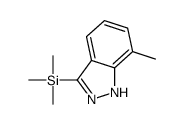 trimethyl-(7-methyl-2H-indazol-3-yl)silane Structure