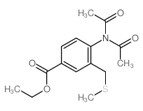 ethyl 4-(diacetylamino)-3-(methylsulfanylmethyl)benzoate structure