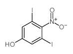 3,5-diiodo-4-nitro-phenol Structure