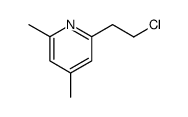 PYRIDINE,2-(2-CHLOROETHYL)-4,6-DIMETHYL-结构式