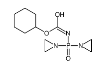 cyclohexyl N-[bis(aziridin-1-yl)phosphoryl]carbamate结构式