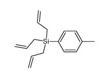 triallyl(4-methylphenyl)silane Structure