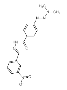 Benzoicacid, 4-(3,3-dimethyl-1-triazen-1-yl)-, 2-[(3-nitrophenyl)methylene]hydrazide结构式