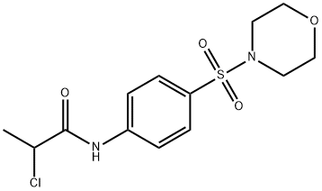 Propanamide, 2-chloro-N-[4-(4-morpholinylsulfonyl)phenyl]- Structure