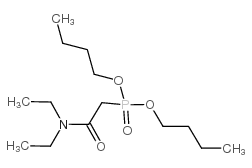 DI-N-BUTYL N,N-DIETHYLCARBAMOYLMETHYLPHOSPHONATE structure