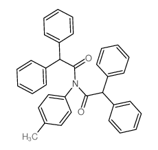 Benzeneacetamide,N-(2,2-diphenylacetyl)-N-(4-methylphenyl)-a-phenyl- picture