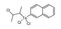 naphtyl-(2-chloro-1-methylpropyl)tellurium dichloride Structure