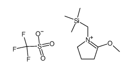 5-methoxy-1-((trimethylsilyl)methyl)-3,4-dihydro-2H-pyrrol-1-ium trifluoromethanesulfonate Structure