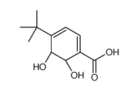 1,3-Cyclohexadiene-1-carboxylic acid, 4-(1,1-dimethylethyl)-5,6-dihydroxy-, (5S,6R)- (9CI)结构式