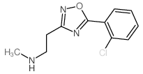 {2-[5-(2-chlorophenyl)-1,2,4-oxadiazol-3-yl]ethyl}methylamine structure