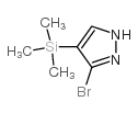 3-溴-4-三甲基硅烷基-1H-吡唑结构式