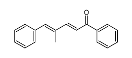 1,5-diphenyl-4-methyl-2,4-pentadien-1-one Structure