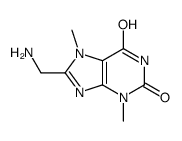 1H-Purine-2,6-dione,8-(aminomethyl)-3,7-dihydro-3,7-dimethyl-(9CI) structure