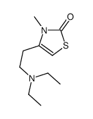 2(3H)-Thiazolone,4-[2-(diethylamino)ethyl]-3-methyl-(9CI) structure