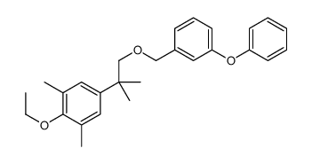 2-ethoxy-1,3-dimethyl-5-[2-methyl-1-[(3-phenoxyphenyl)methoxy]propan-2-yl]benzene结构式