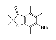 3(2H)-Benzofuranone,6-amino-2,2,4,5,7-pentamethyl-(9CI)结构式