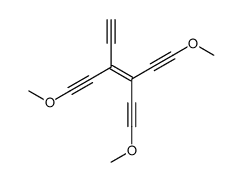 3-ethynyl-1,6-dimethoxy-4-(2-methoxyethynyl)hex-3-en-1,5-diyne结构式