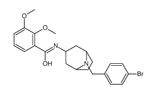 N-[8-[(4-bromophenyl)methyl]-8-azabicyclo[3.2.1]octan-3-yl]-2,3-dimethoxybenzamide结构式