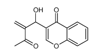 3-(1-hydroxy-2-methylidene-3-oxobutyl)chromen-4-one Structure