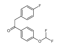 Ethanone, 1-[4-(difluoromethoxy)phenyl]-2-(4-fluorophenyl) Structure