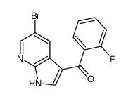 (5-bromo-1H-pyrrolo[2,3-b]pyridin-3-yl)-(2-fluorophenyl)methanone结构式