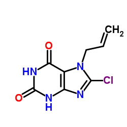 7-Allyl-8-chloro-3,7-dihydro-1H-purine-2,6-dione结构式