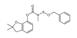 (2,2-dimethyl-3H-1-benzofuran-7-yl) N-methyl-N-phenylmethoxysulfanylcarbamate Structure