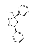 (3R,5S)-3-ethyl-3,5-diphenyl-1,2-dioxolane Structure