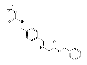 N-(4-Boc-NH-CH2-benzyl)-glycine benzylester Structure