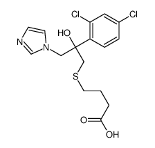 4-[2-(2,4-dichlorophenyl)-2-hydroxy-3-imidazol-1-yl-propyl]sulfanylbut anoic acid picture