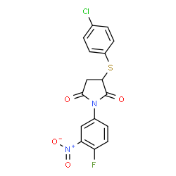 3-[(4-CHLOROPHENYL)SULFANYL]-1-(4-FLUORO-3-NITROPHENYL)DIHYDRO-1H-PYRROLE-2,5-DIONE picture