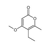 5-ethyl-4-methoxy-6-methyl-2H-pyran-2-one (macommelin)结构式