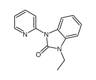 1-ethyl-3-pyridin-2-ylbenzimidazol-2-one结构式