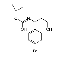 3-(Boc-amino)-3-(4-bromophenyl)-1-propanol structure