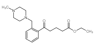 ETHYL 5-[2-(4-METHYLPIPERAZINOMETHYL)PHENYL]-5-OXOVALERATE结构式