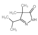 3H-Pyrazol-3-one,2,4-dihydro-4,4-dimethyl-5-(1-methylethyl)- Structure