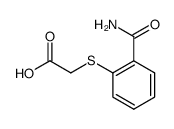 (2-Carbamoyl-phenylsulfanyl)acetic acid结构式