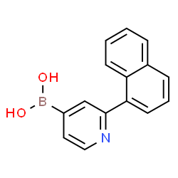 2-(Naphthalen-1-yl)pyridine-4-boronic acid structure