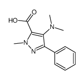 4-(dimethylamino)-2-methyl-5-phenylpyrazole-3-carboxylic acid结构式