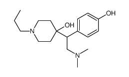 4-[2-(dimethylamino)-1-(4-hydroxyphenyl)ethyl]-1-propylpiperidin-4-ol结构式